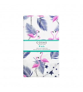 Пододеяльник FLAMINGO PALM /оборот звезды синие/