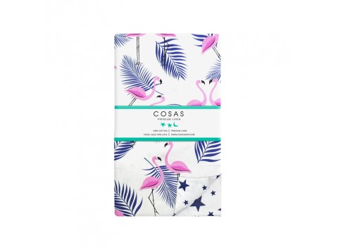 Пододеяльник FLAMINGO PALM /оборот звезды синие/