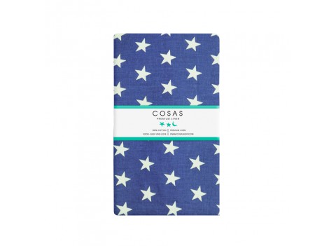 Простынка Звезды белые на синем COSAS