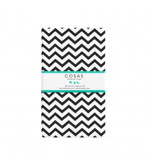 Простынка Зигзаг бело-черный COSAS
