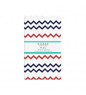 Простынка Зигзаг сине-красный COSAS