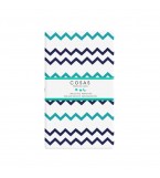 Комплект детского постельного белья STARS MINT /оборот зигзаг сине-голубой/