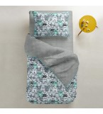 Пододеяльник CATS /оборот серый в горох/