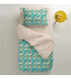 Пододеяльник UNICORN MINT /оборот горох на бежевом/