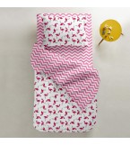 Пододеяльник FLAMINGO /оборот зигзаг розовый/