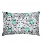 Комплект детского постельного белья CATS /оборот серый в горох/