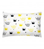 Комплект детского постельного белья CROWNS /оборот зигзаг желто-серый/