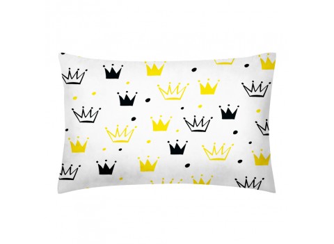 Наволочка CROWNS GREY-YELLOW