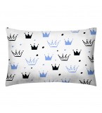 Комплект детского постельного белья CROWN BLUE /оборот зигзаг голубой/