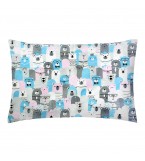 Комплект детского постельного белья BEARS HERD /оборот зигзаг голубой/