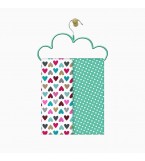 Набор пеленок бязь LOVE DOTS MINT