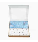 Набор пеленок бязь RABBIT STARFALL GREY