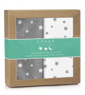 Набор пеленок бязь STARFALLS GREEN & WHITE