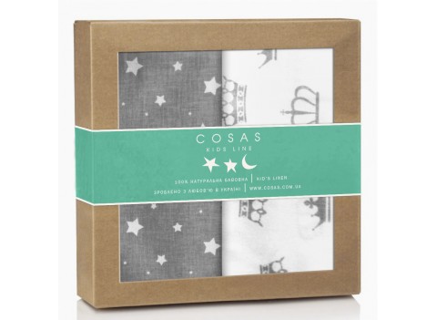 Набор пеленок бязь STAR CROWN