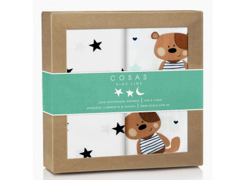 Набор пеленок бязь BEAR