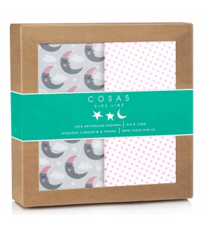 Набор пеленок бязь MOON DOTS