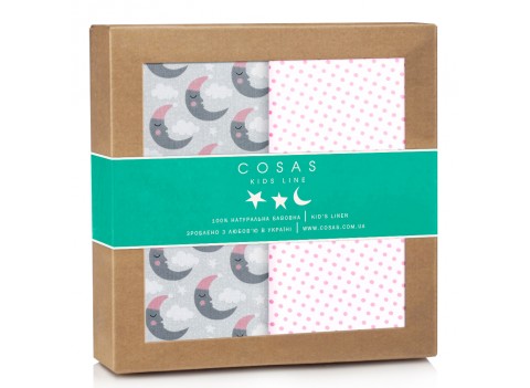 Набор пеленок бязь MOON DOTS