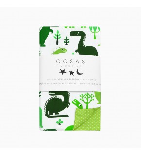 Пододеяльник DINO GREEN /оборот горох на зеленом/