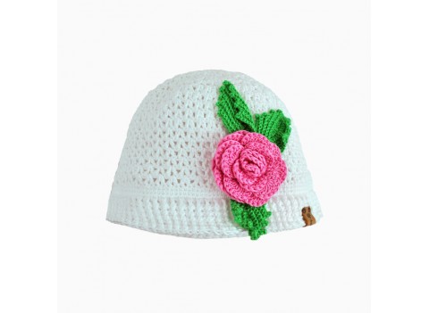 Детская вязаная панамка  ROSA