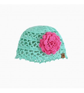 Детская вязаная ажурная панамка  BEGONIA 