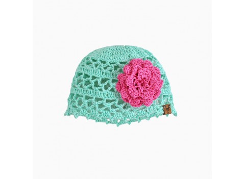 Детская вязаная ажурная панамка  BEGONIA 