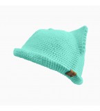 Детская вязаная панамка c ушками CAT