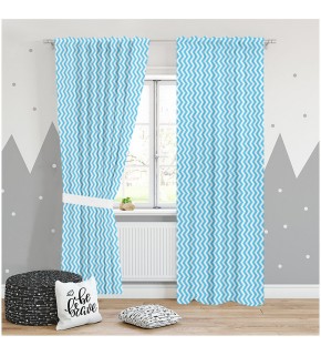 Шторы в детскую ZIGZAG BLUE