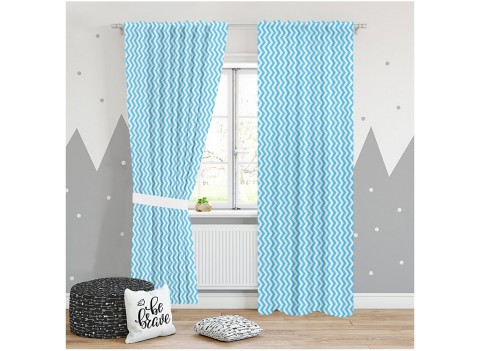 Шторы в детскую ZIGZAG BLUE